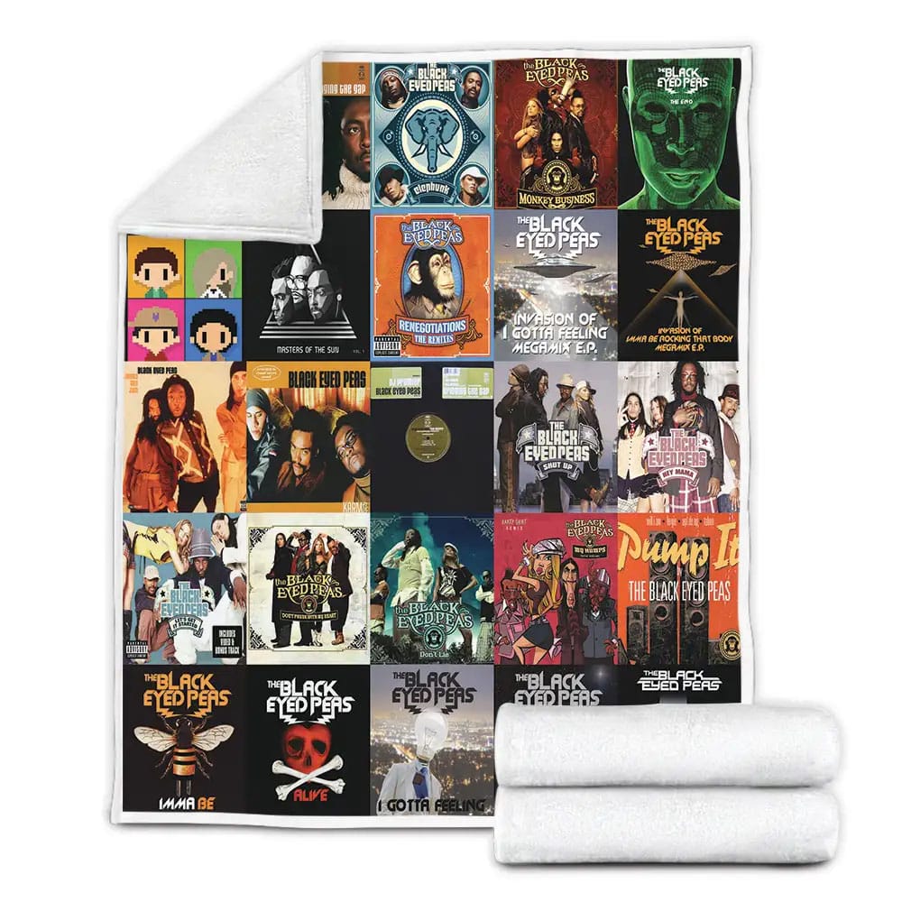 The Black Eyed Peas Album Covers Fleece Blanket Gift For Birthday Halloween Christmas