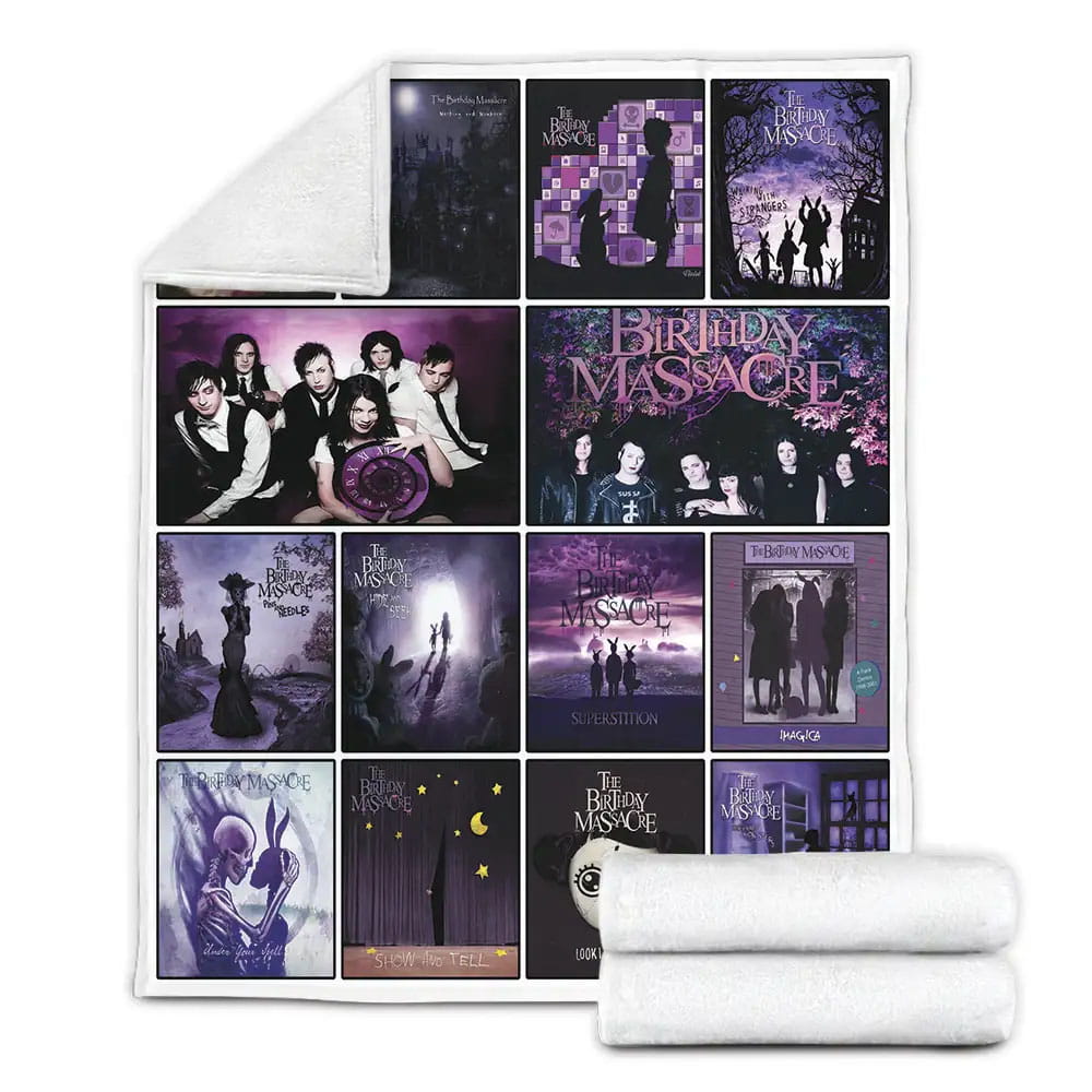 The Birthday Massacre Album Covers Fleece Blanket Gift For Mothers Day Fathers Day
