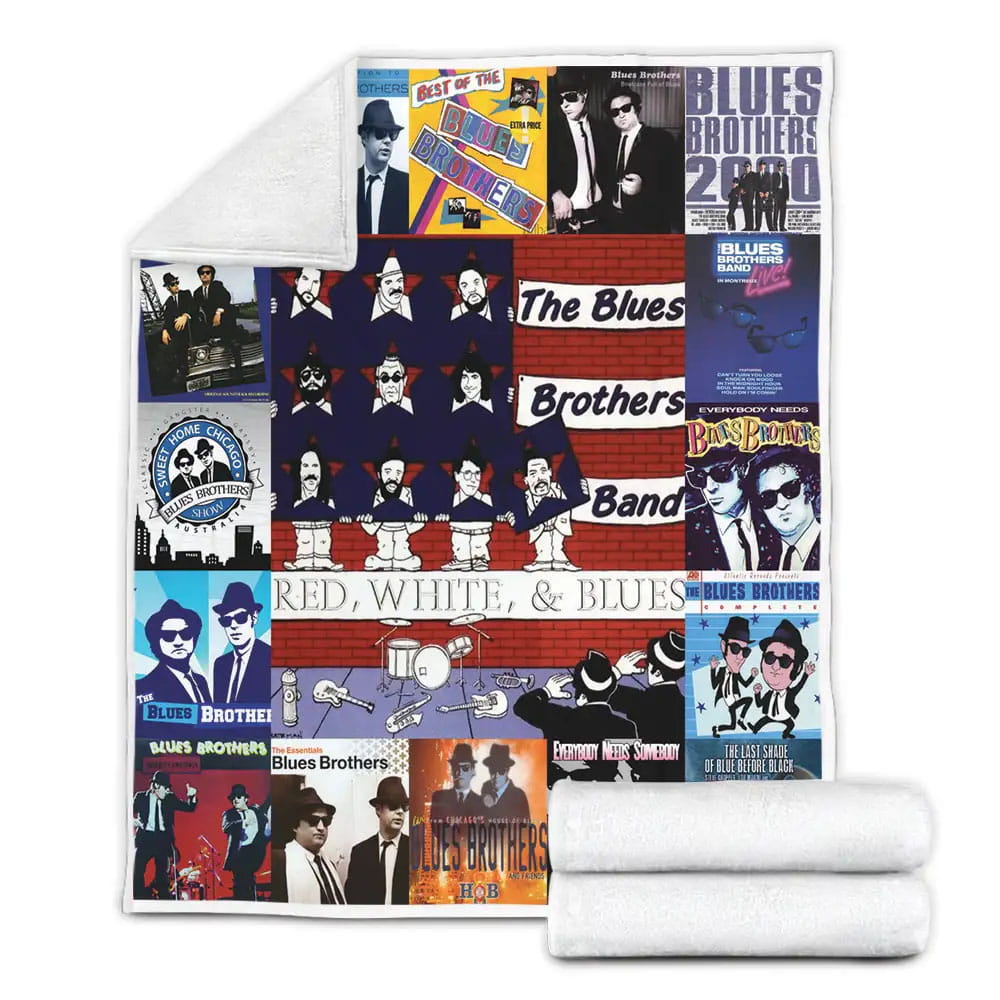 The Blues Brothers Albums Fleece Blanket Gift For Wife Husband Besties
