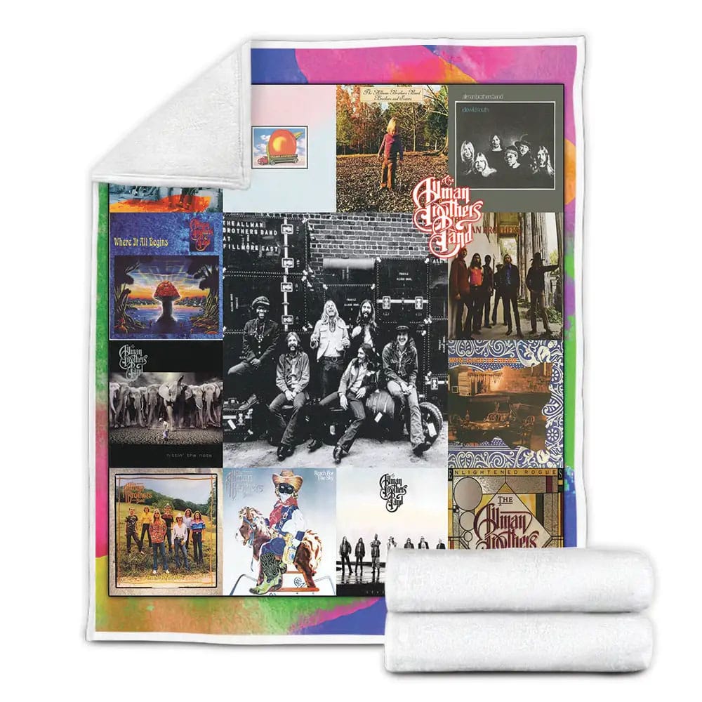 The Allman Brothers Albums Fleece Blanket Gift For Birthday Halloween Christmas