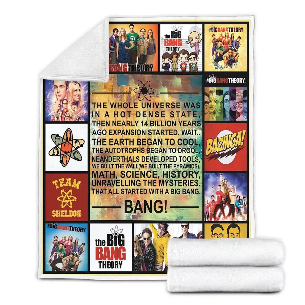 The Big Bang Theory Team Sheldon Fleece Blanket Perfect 