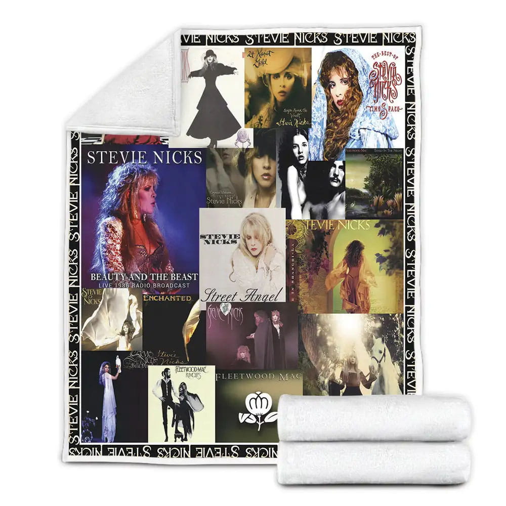 Stevie Nicks Albums Cover Poster Fleece Blanket Gift For Mothers Day Fathers Day