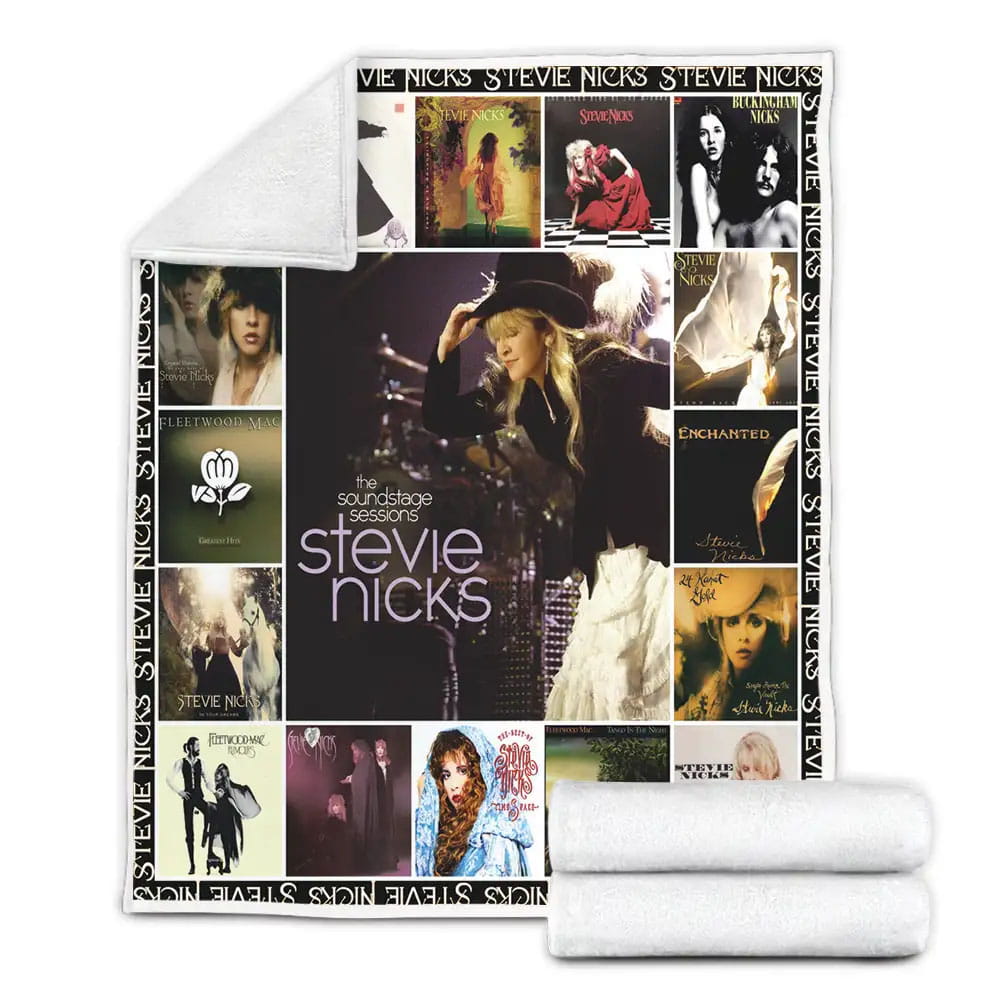 Stevie Nicks Albums Cover Poster Fleece Blanket Perfect 