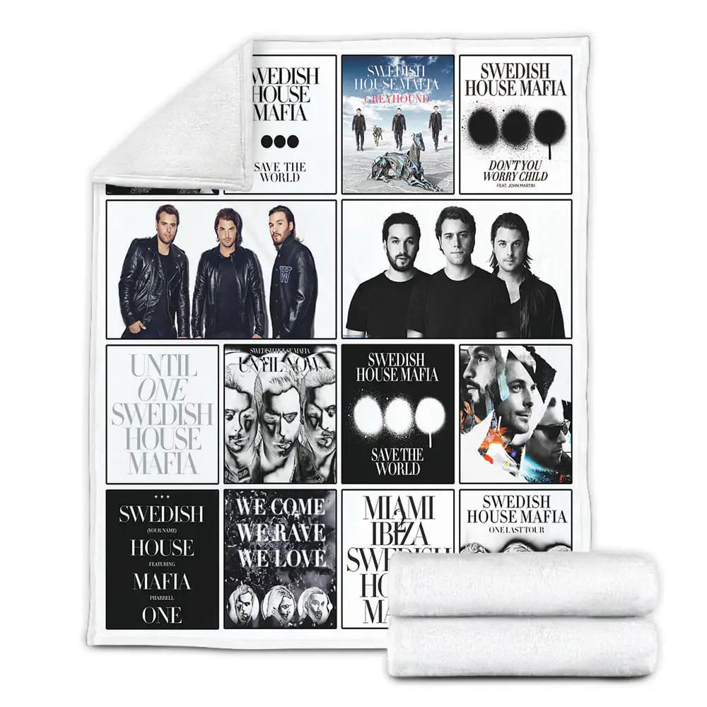 Swedish House Mafia Album Covers Fleece Blanket Gift For Mothers Day Fathers Day