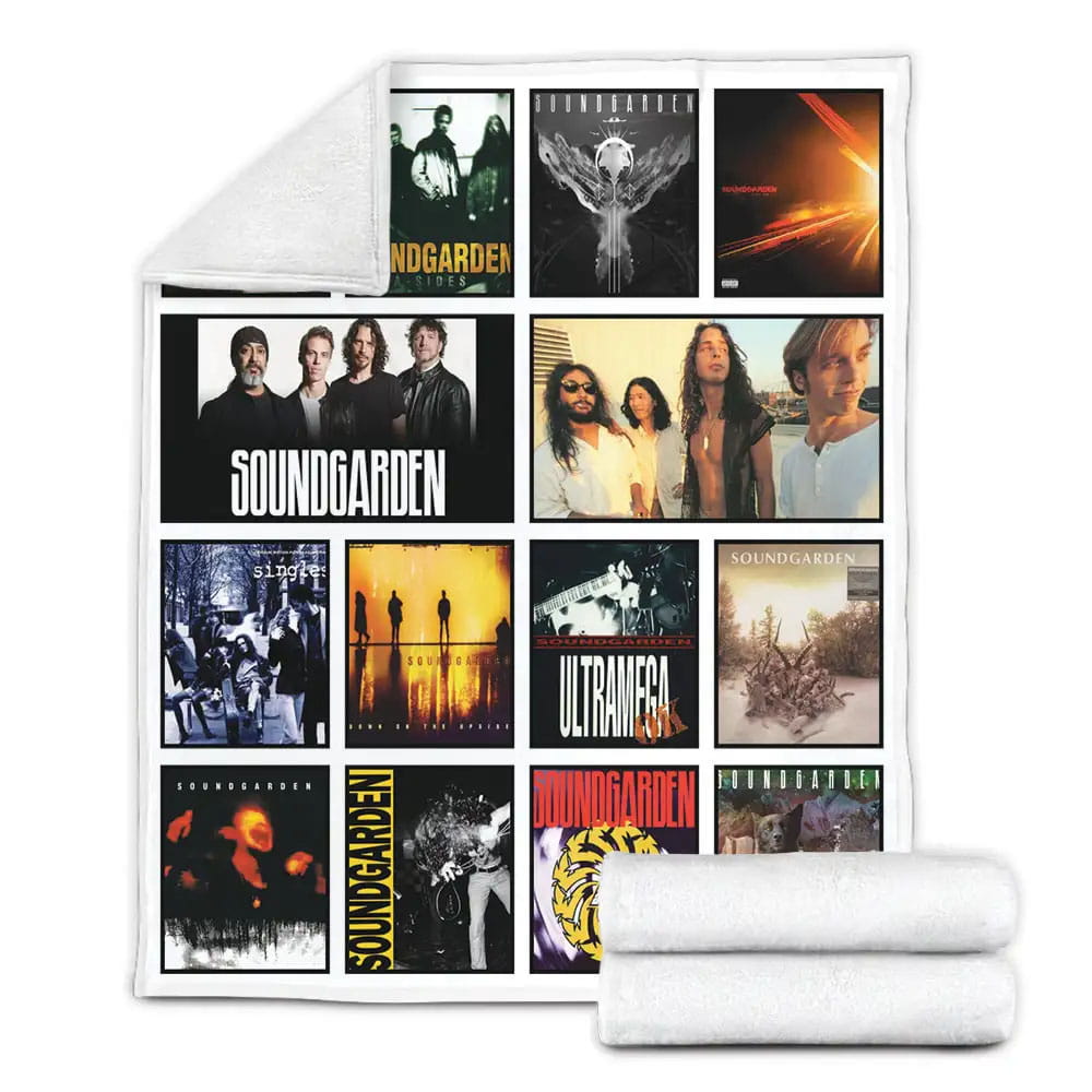 Soundgarden Albums Fleece Blanket Gift For Mothers Day Fathers Day