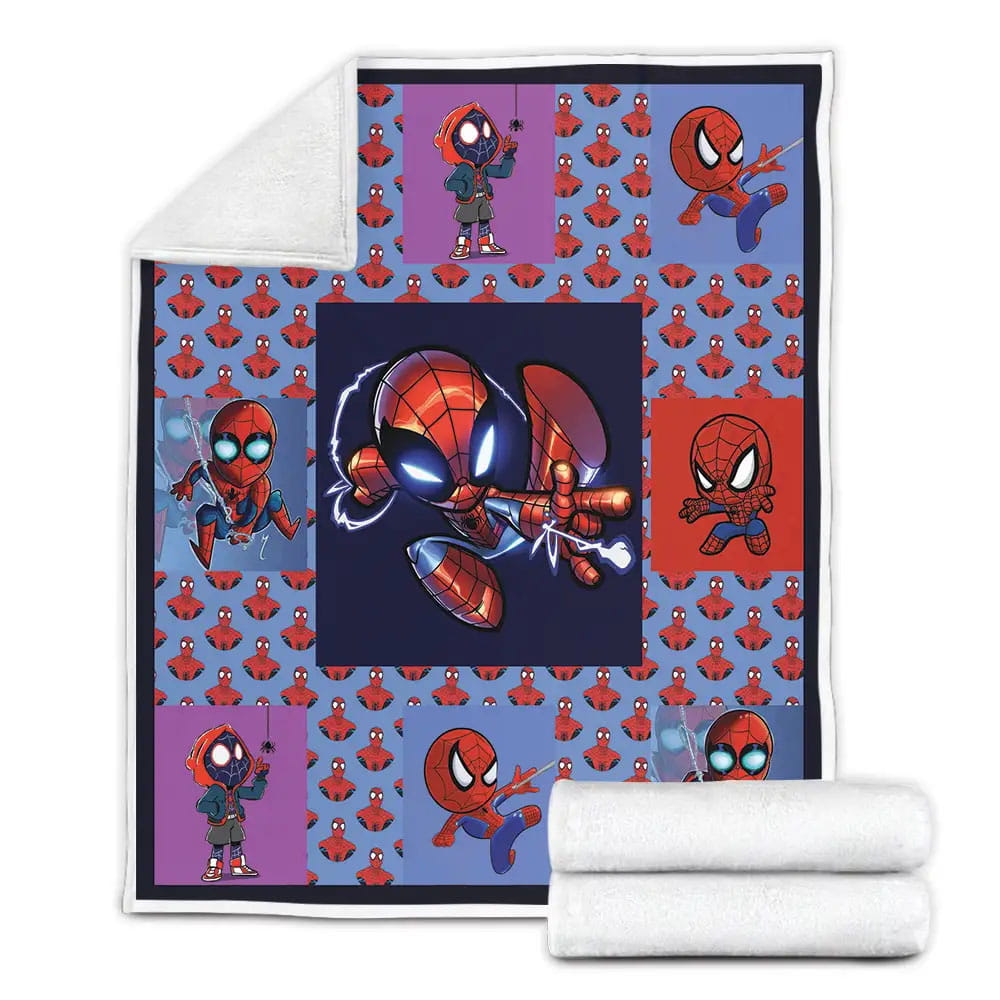 Spiderman Fleece Blanket Gift For Mothers Day Fathers Day