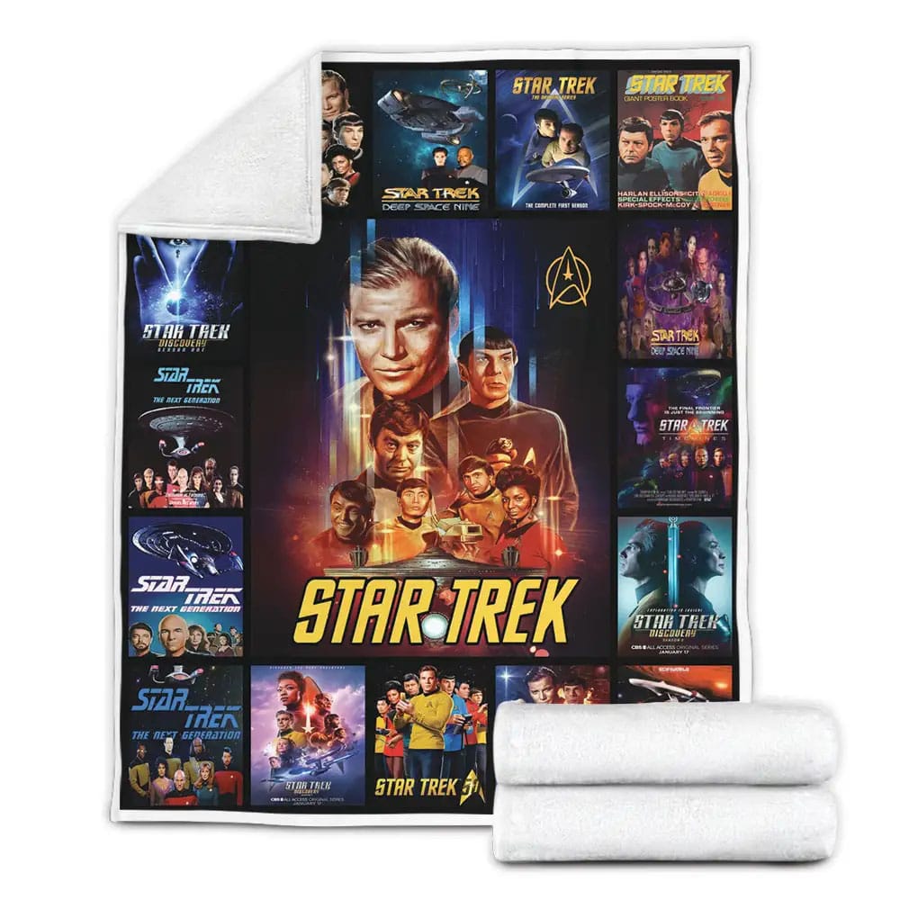 Star Trek Fleece Blanket Gift For Birthday Halloween Christmas