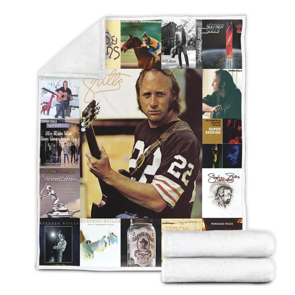 Stephen Stills Albums Fleece Blanket Gift For Wife Husband Besties