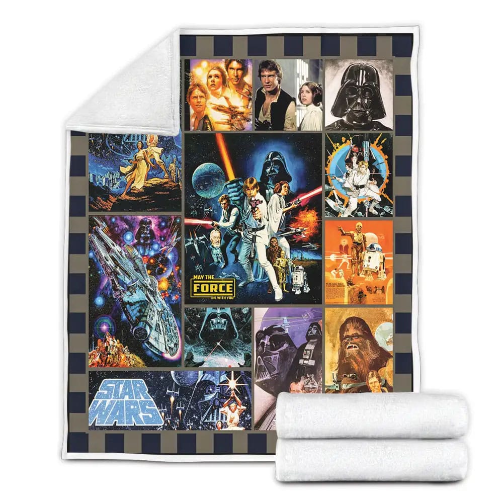 Star Wars 1977 Fleece Blanket Gift For Mothers Day Fathers Day