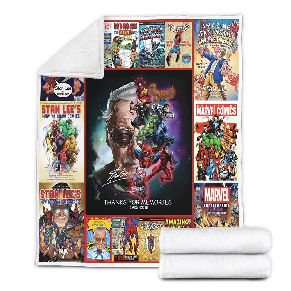 Stan Lee How To Draw Comics Fleece Blanket Gift For Mothers Day Fathers Day