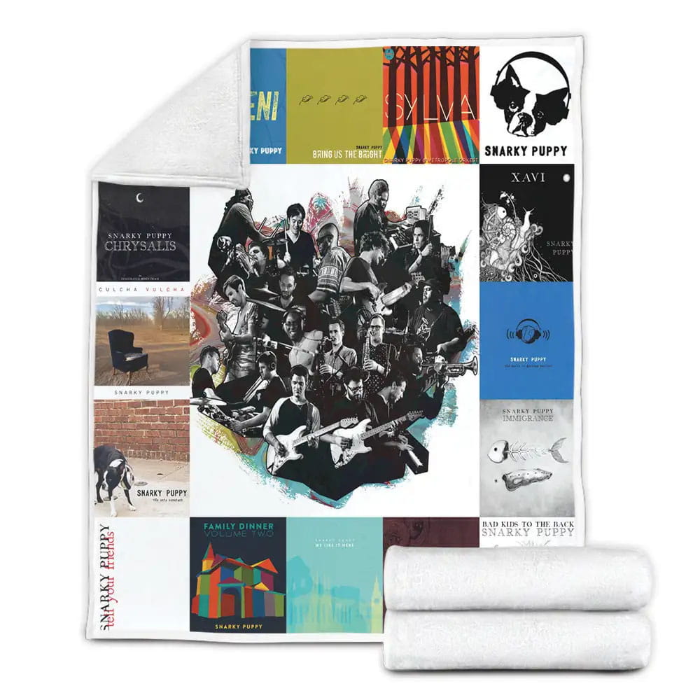 Snarky Puppy Albums Fleece Blanket Gift For Birthday Halloween Christmas