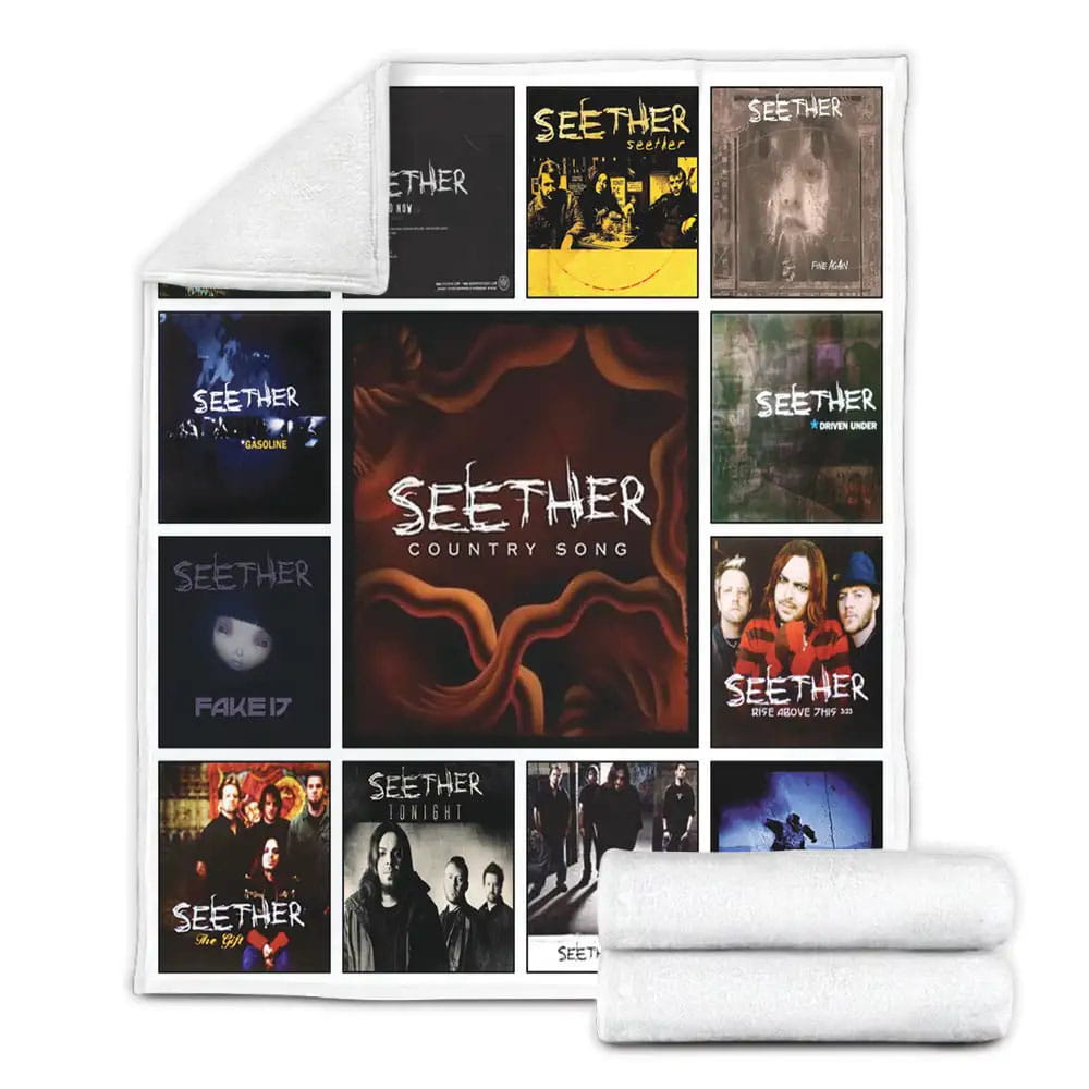 Seether Albums Fleece Blanket Gift For Wife Husband Besties