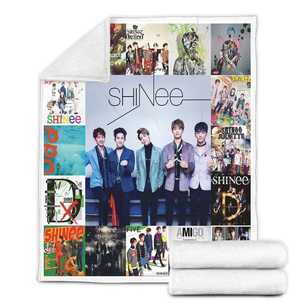 Shinee Fleece Blanket Gift For Wife Husband Besties