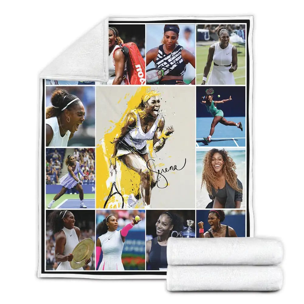 Serena Williams Fleece Blanket Gift For Mothers Day Fathers Day