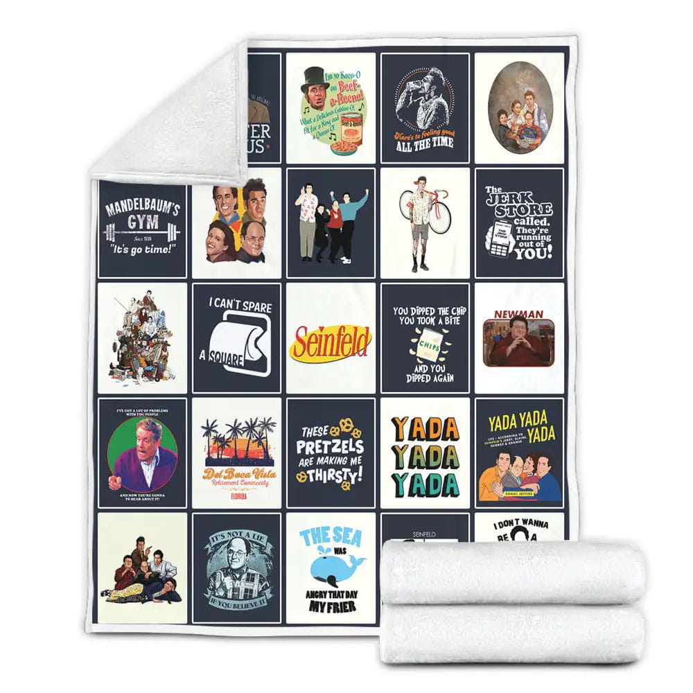 Seinfeld Fleece Blanket Gift For Mothers Day Fathers Day