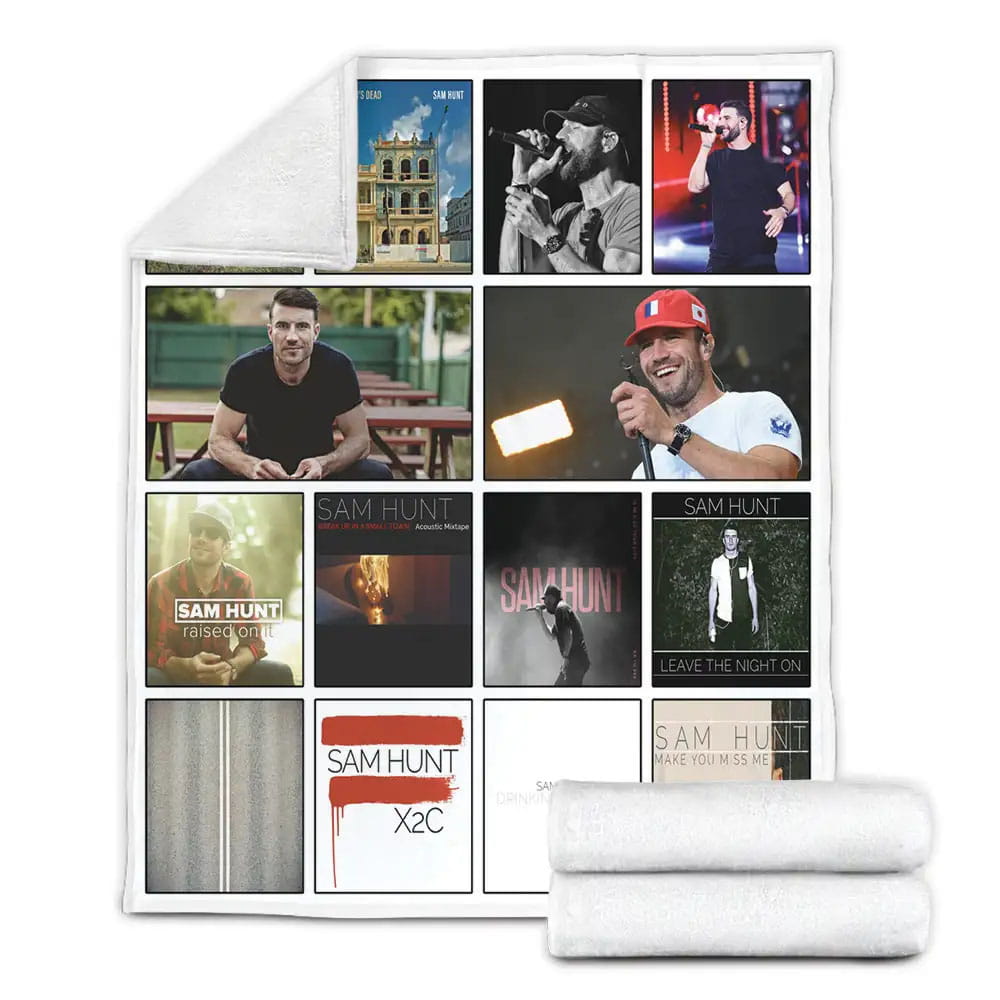 Sam Hunt Albums Fleece Blanket Gift For Birthday Halloween Christmas