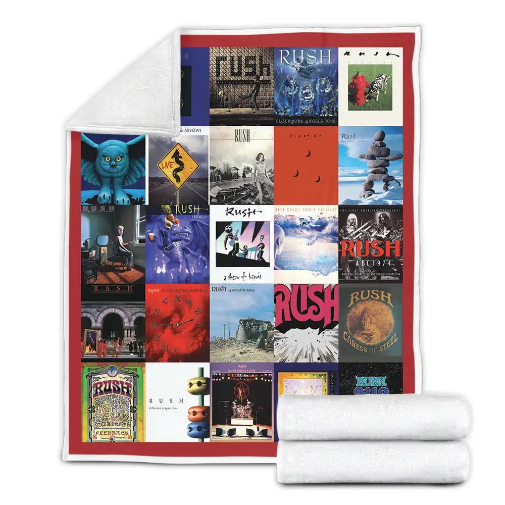Rush Band Fleece Blanket Perfect 