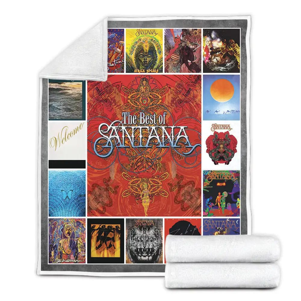 Santana Albums Cover Poster Fleece Blanket Gift For Mothers Day Fathers Day