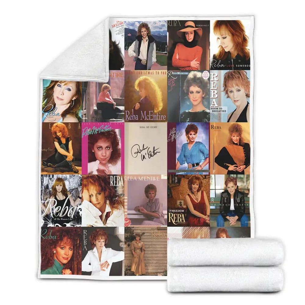 Reba Mcentire Fleece Blanket Gift For Wife Husband Besties