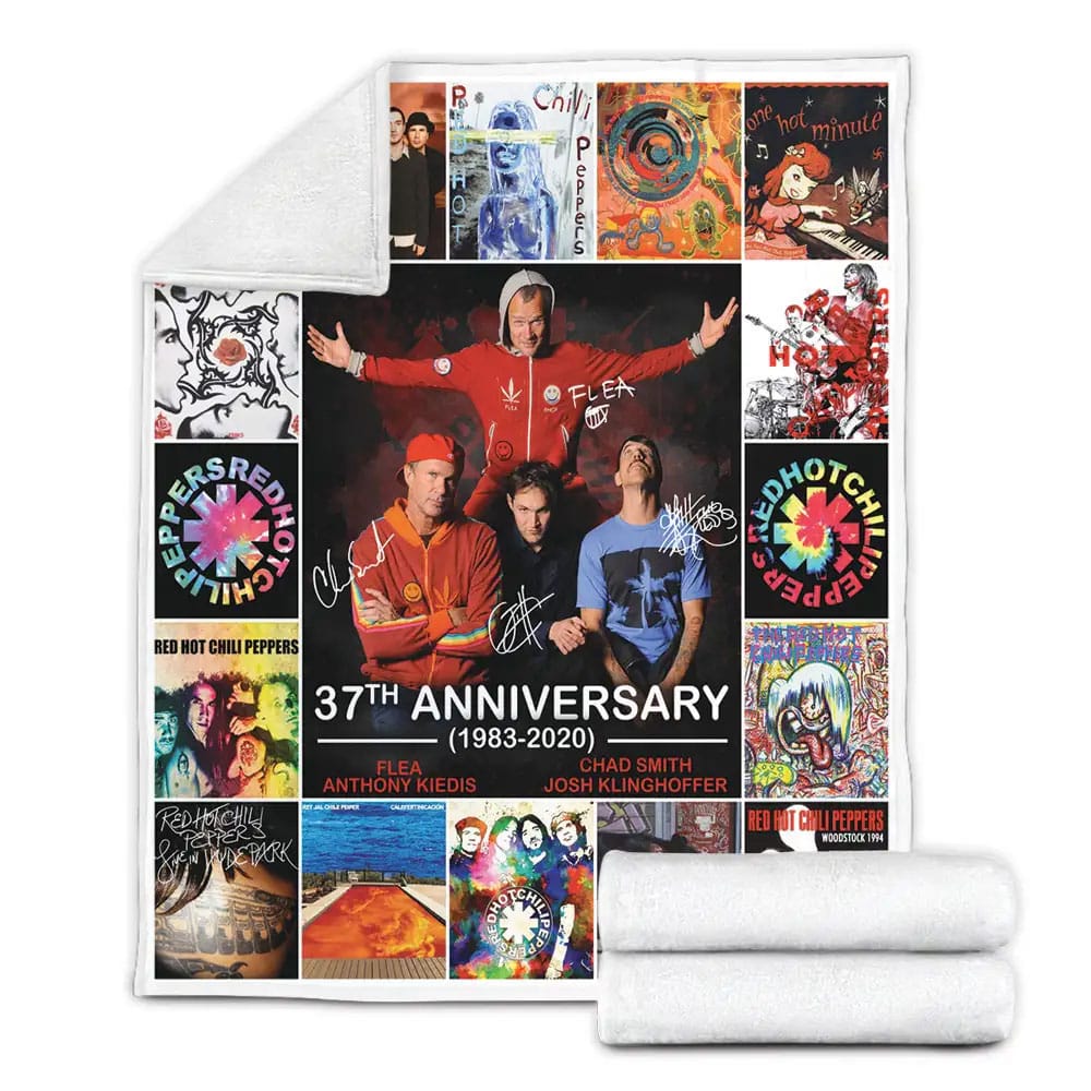 Red Hot Chili Peppers Fleece Blanket Gift For Wife Husband Besties