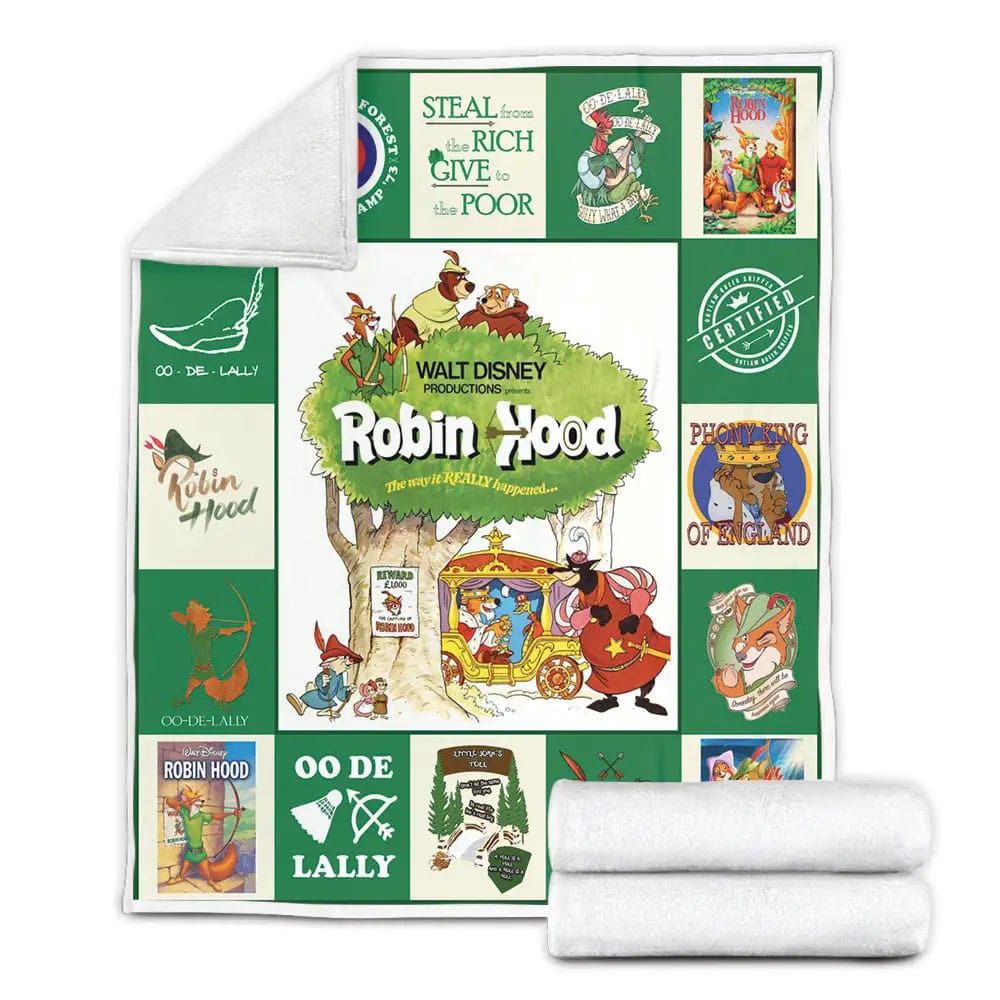 Robin Hoods Fleece Blanket Gift For Birthday Halloween Christmas