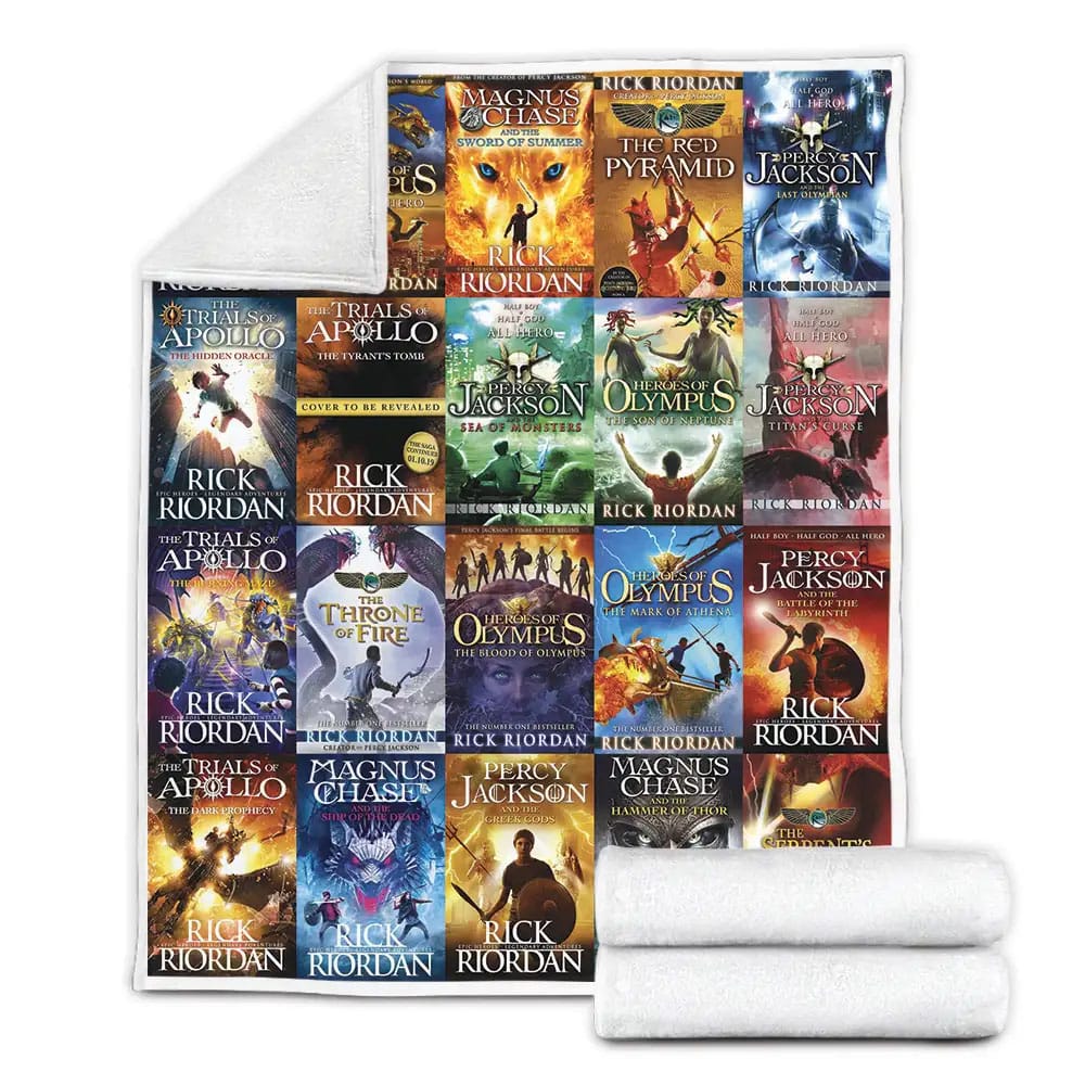 Rick Riordan Fleece Blanket Gift For Birthday Halloween Christmas