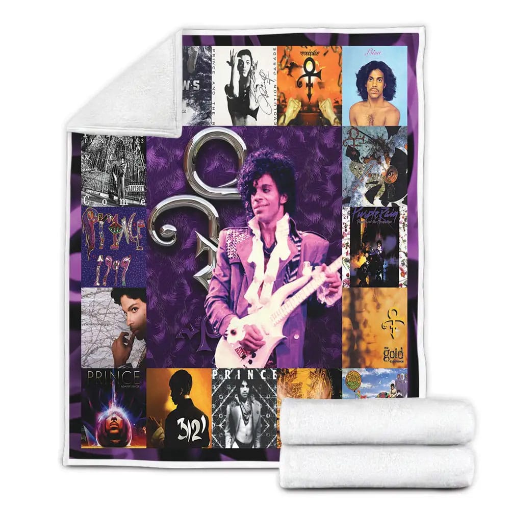 Prince Albums Cover Poster Fleece Blanket Perfect 