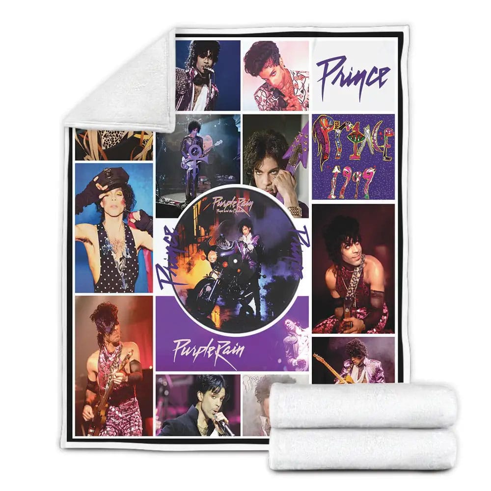 Prince Music Fleece Blanket Gift For Mothers Day Fathers Day