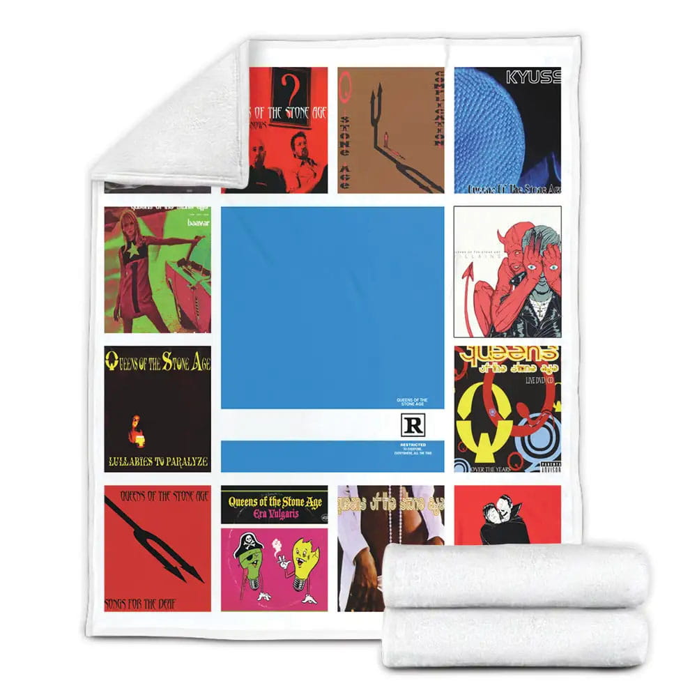 Queens Of The Stone Age Albums Fleece Blanket Gift For Mothers Day Fathers Day