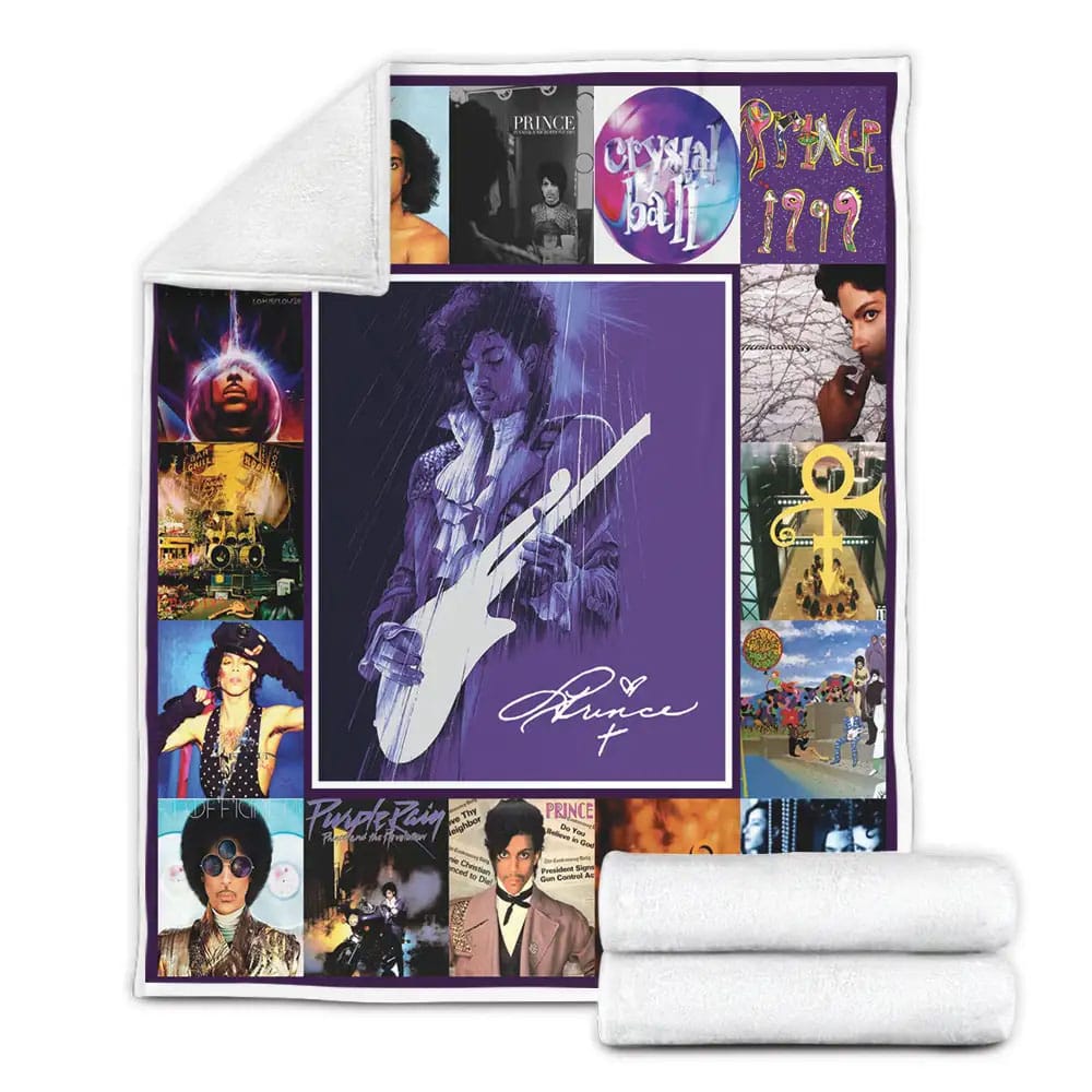 Prince Purple Fleece Blanket Gift For Birthday Halloween Christmas