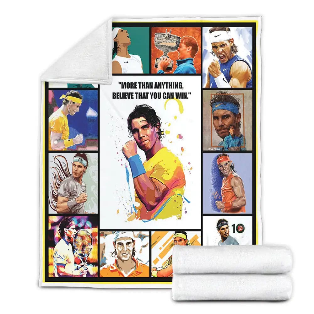 Rafael Nadal Fleece Blanket Gift For Mothers Day Fathers Day