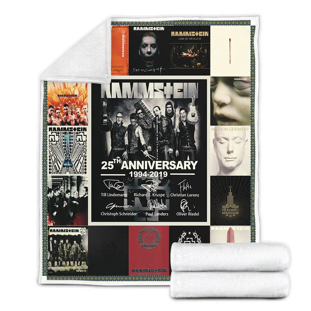 Rammstein Anniversary Fleece Blanket Perfect 