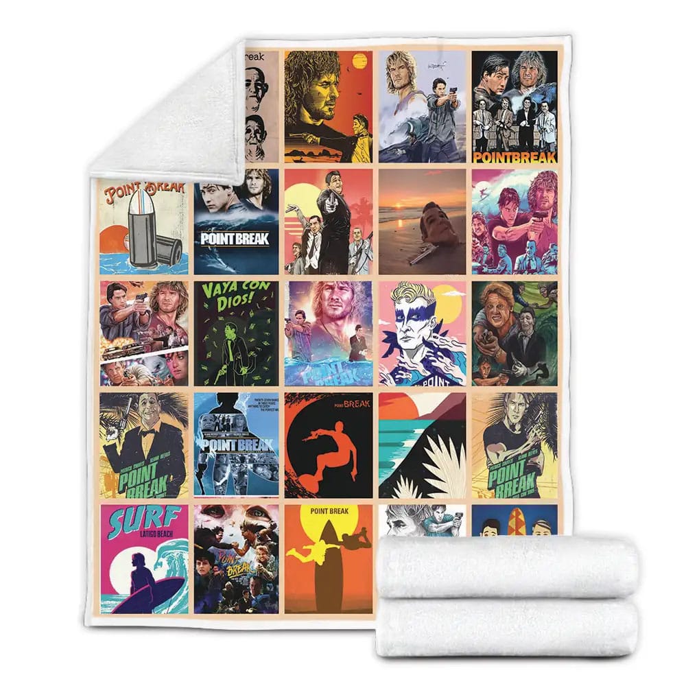 Point Break Fleece Blanket Gift For Mothers Day Fathers Day