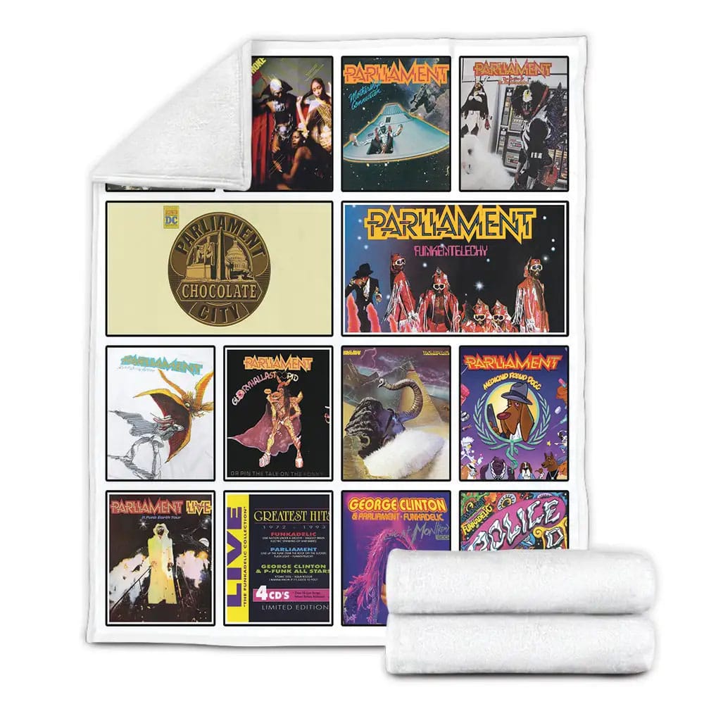 Parliament Album Covers Fleece Blanket Gift For Mothers Day Fathers Day