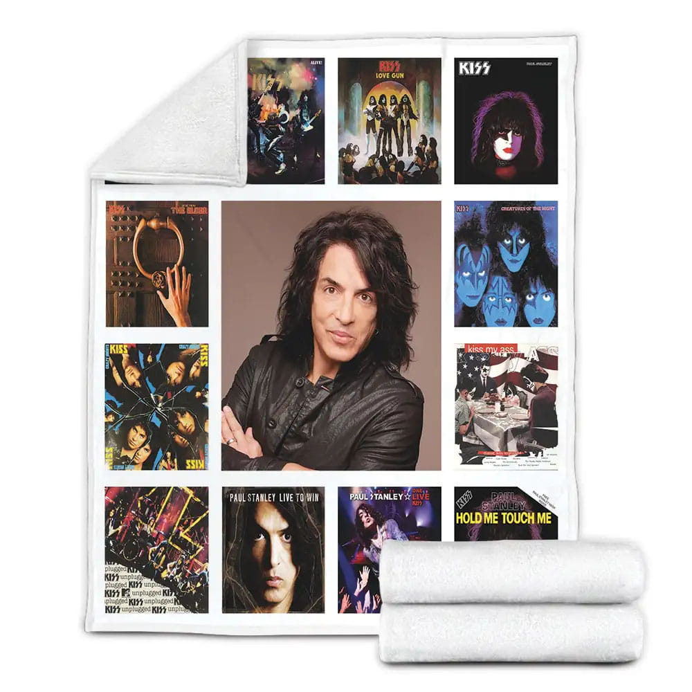 Paul Stanley Album Covers Fleece Blanket Gift For Mothers Day Fathers Day