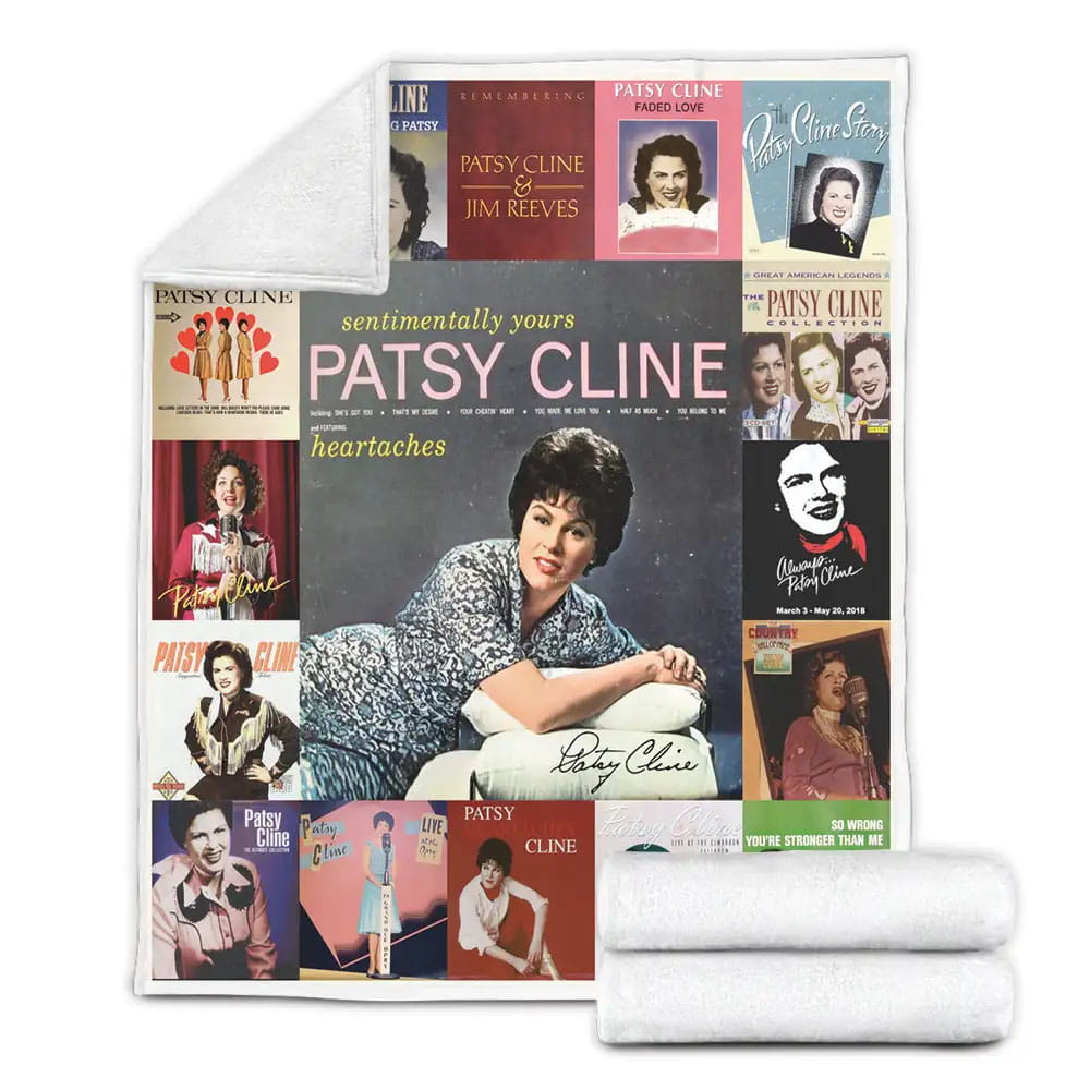 Patsy Cline Fleece Blanket Gift For Wife Husband Besties