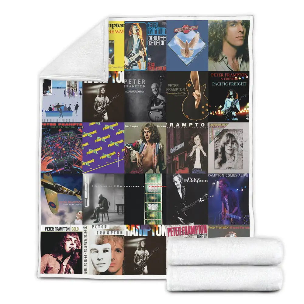 Peter Frampton Albums Fleece Blanket Perfect 