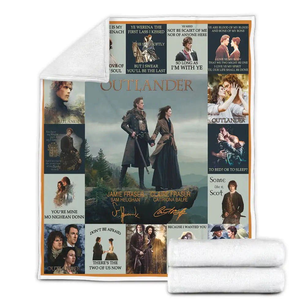 Outlander Tv Series Fleece Blanket Gift For Birthday Halloween Christmas