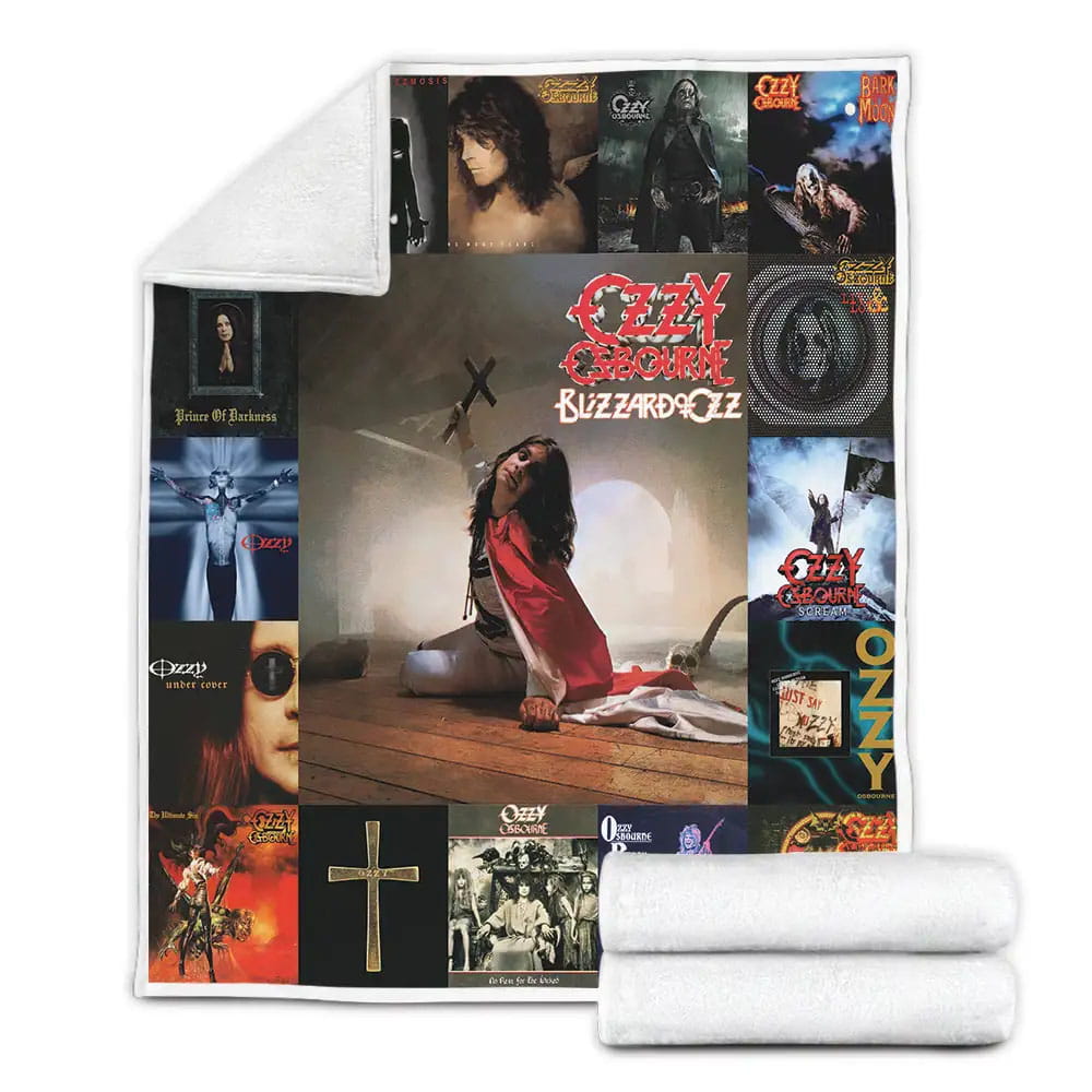 Ozzy Osbourne Fleece Blanket Gift For Wife Husband Besties