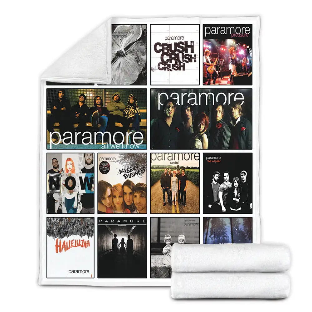 Paramore Albums Fleece Blanket Gift For Wife Husband Besties