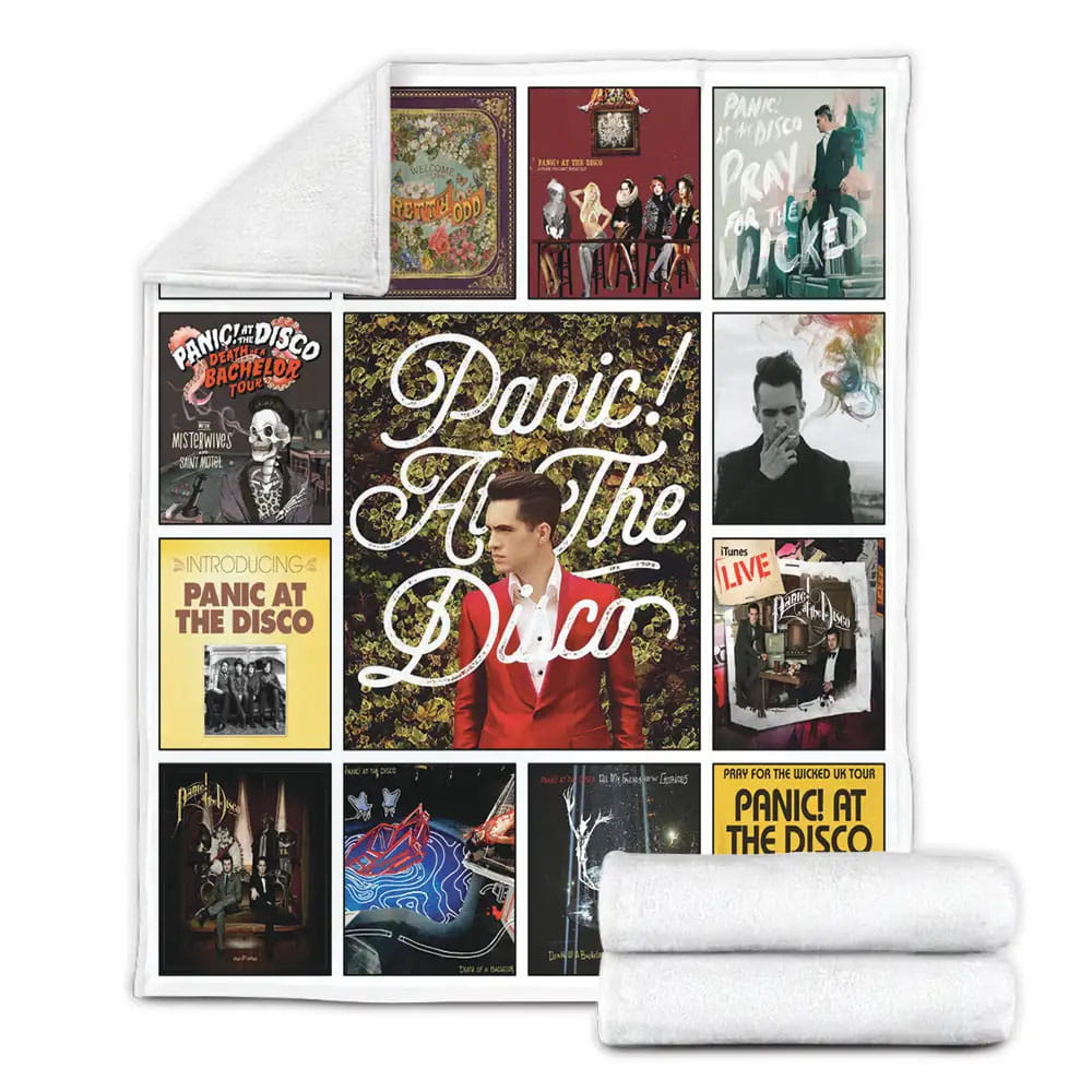 Panic! at the Disco Fleece Blanket Gift For Wife Husband Besties