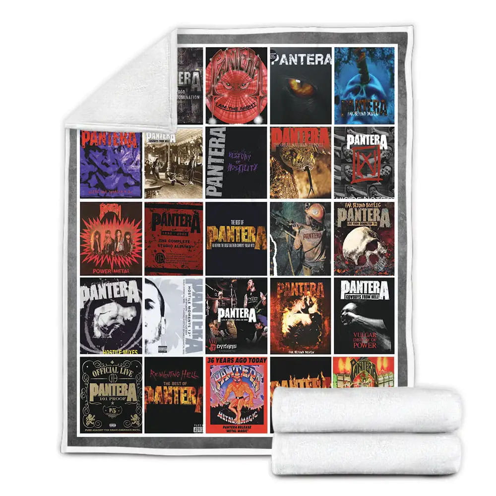 Pantera Albums Cover Poster Fleece Blanket Gift For Mothers Day Fathers Day