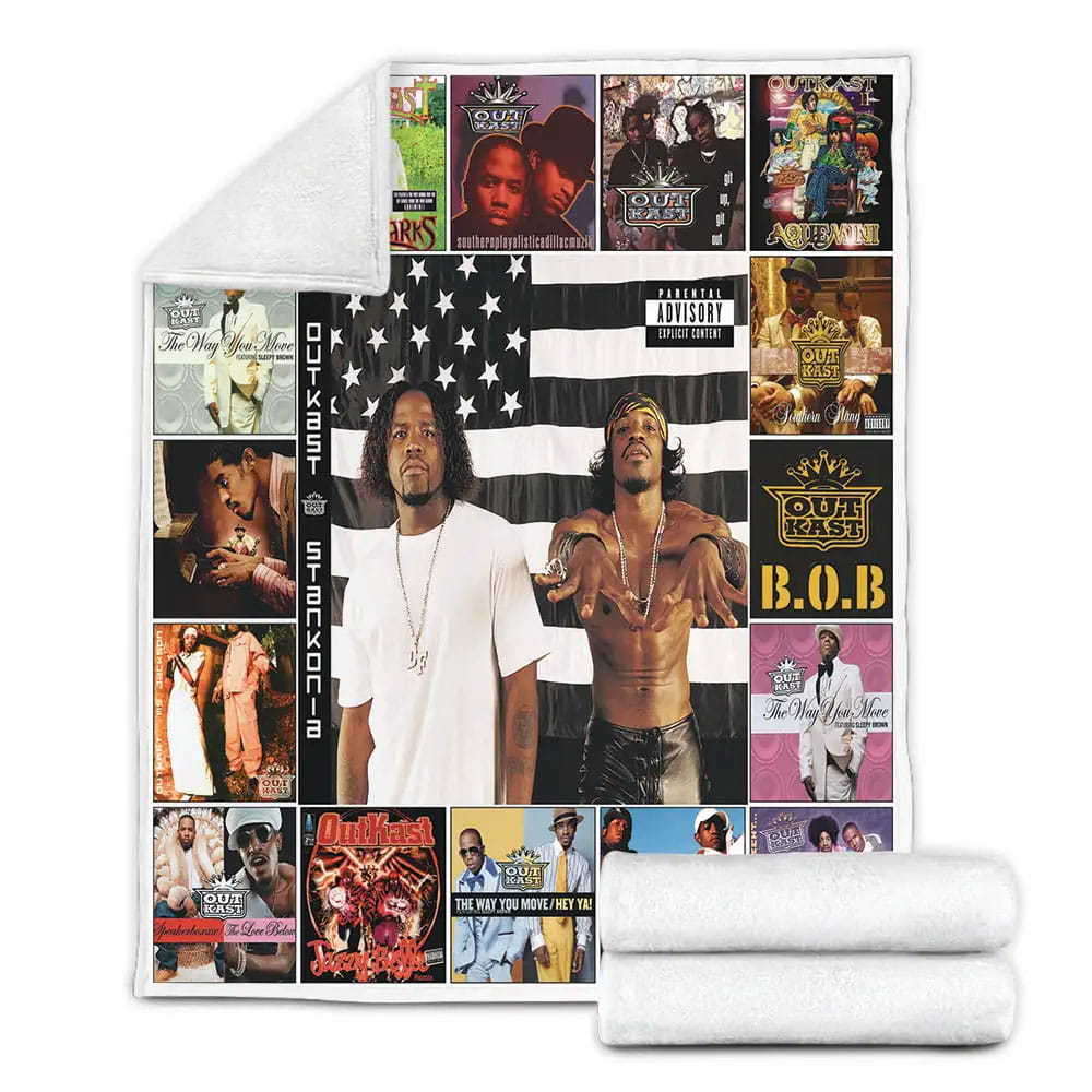 Outkast Fleece Blanket Gift For Birthday Halloween Christmas