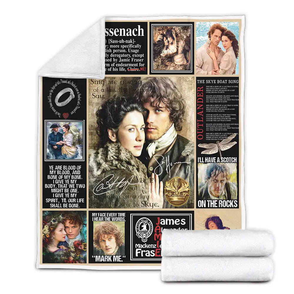 Outlander Fleece Blanket Gift For Wife Husband Besties