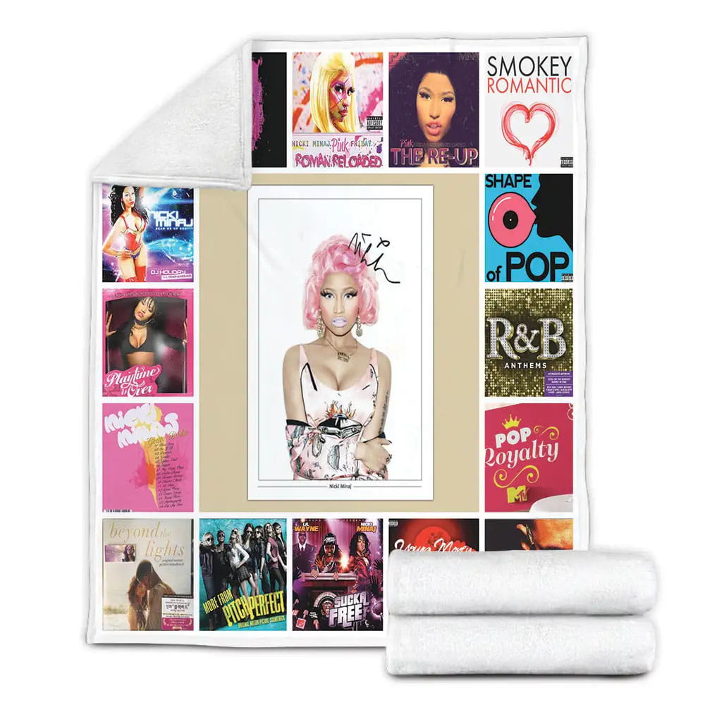 Nicki Minaj Fleece Blanket Gift For Wife Husband Besties