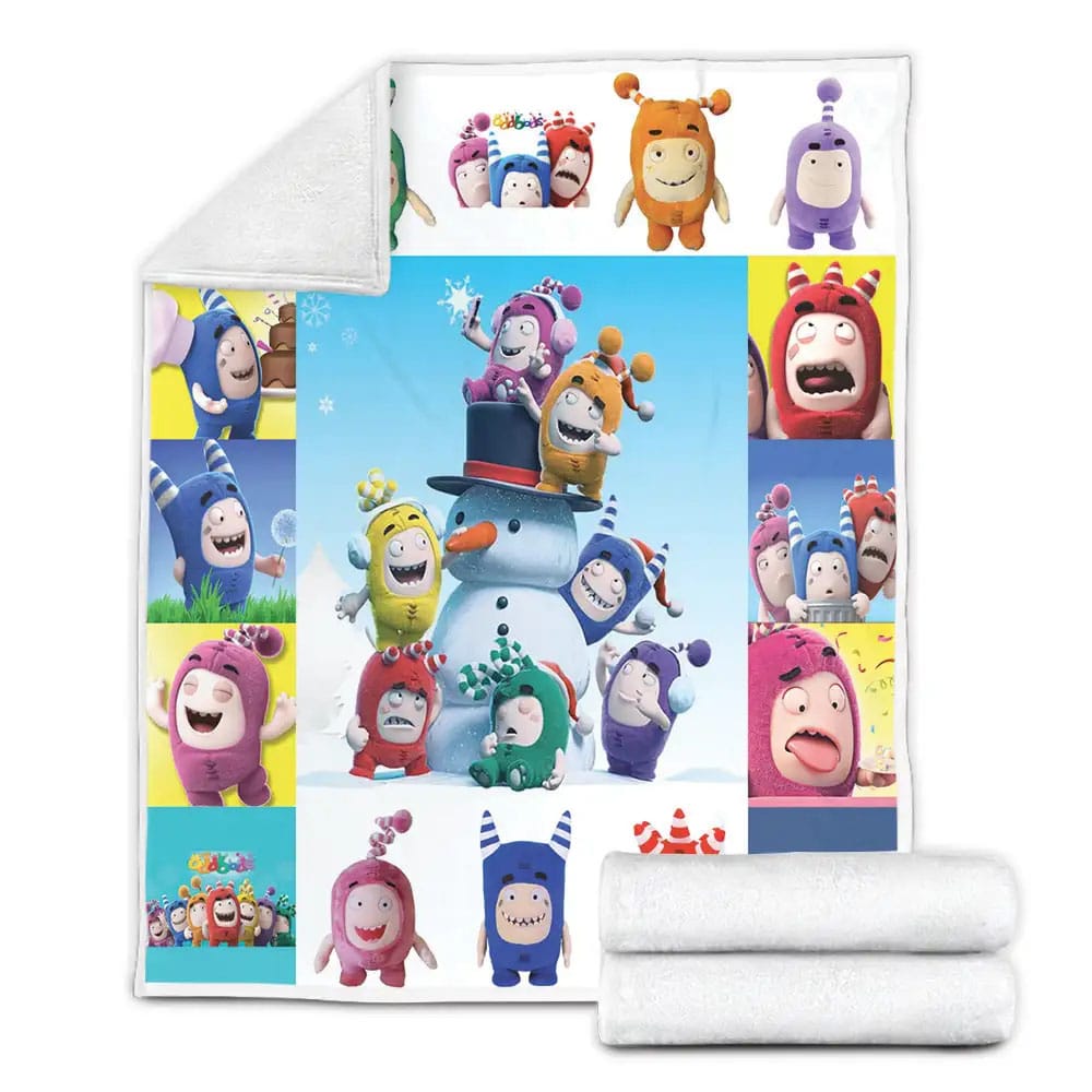 Oddbods Fleece Blanket Gift For Mothers Day Fathers Day