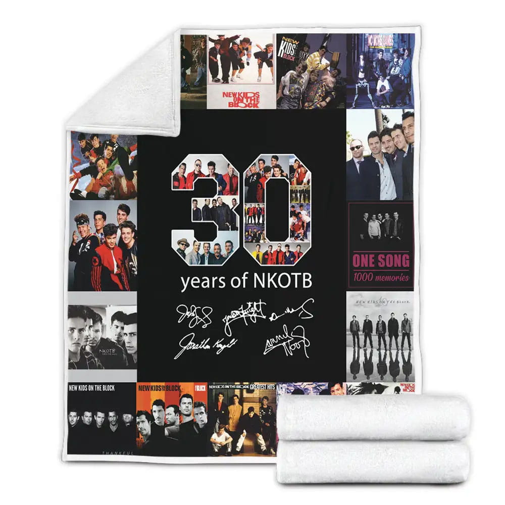 New Kids On The Block Fleece Blanket Gift For Mothers Day Fathers Day