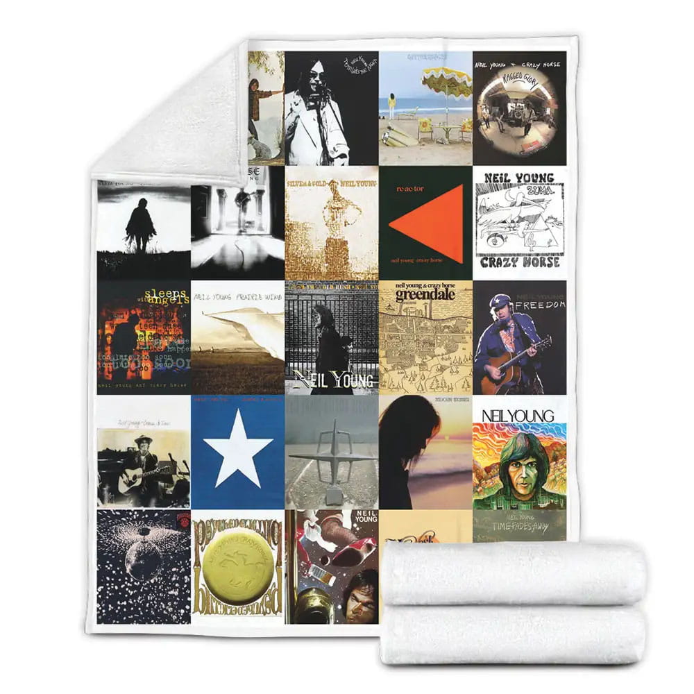 Neil Young Fleece Blanket Gift For Birthday Halloween Christmas