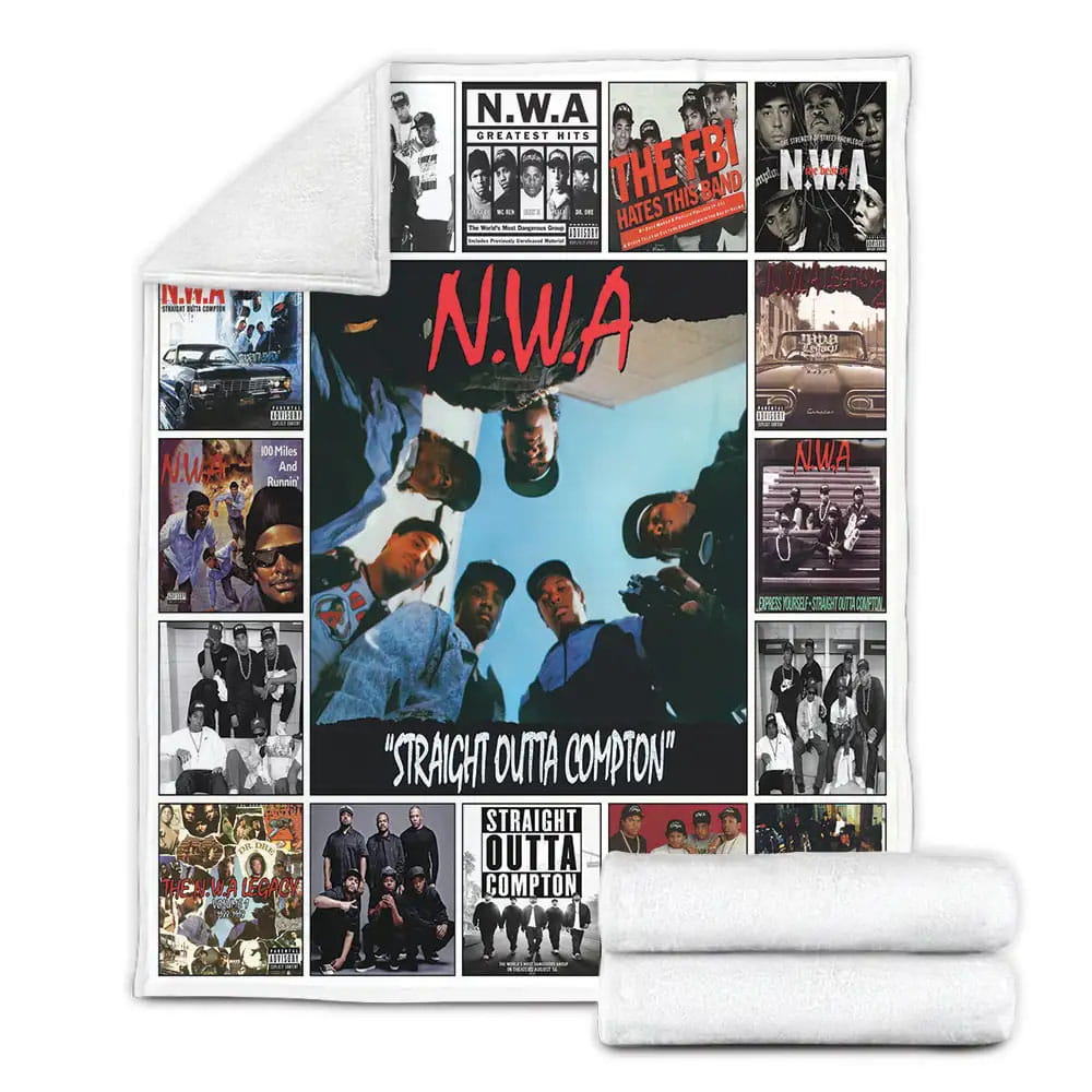 NWA Fleece Blanket Gift For Birthday Halloween Christmas