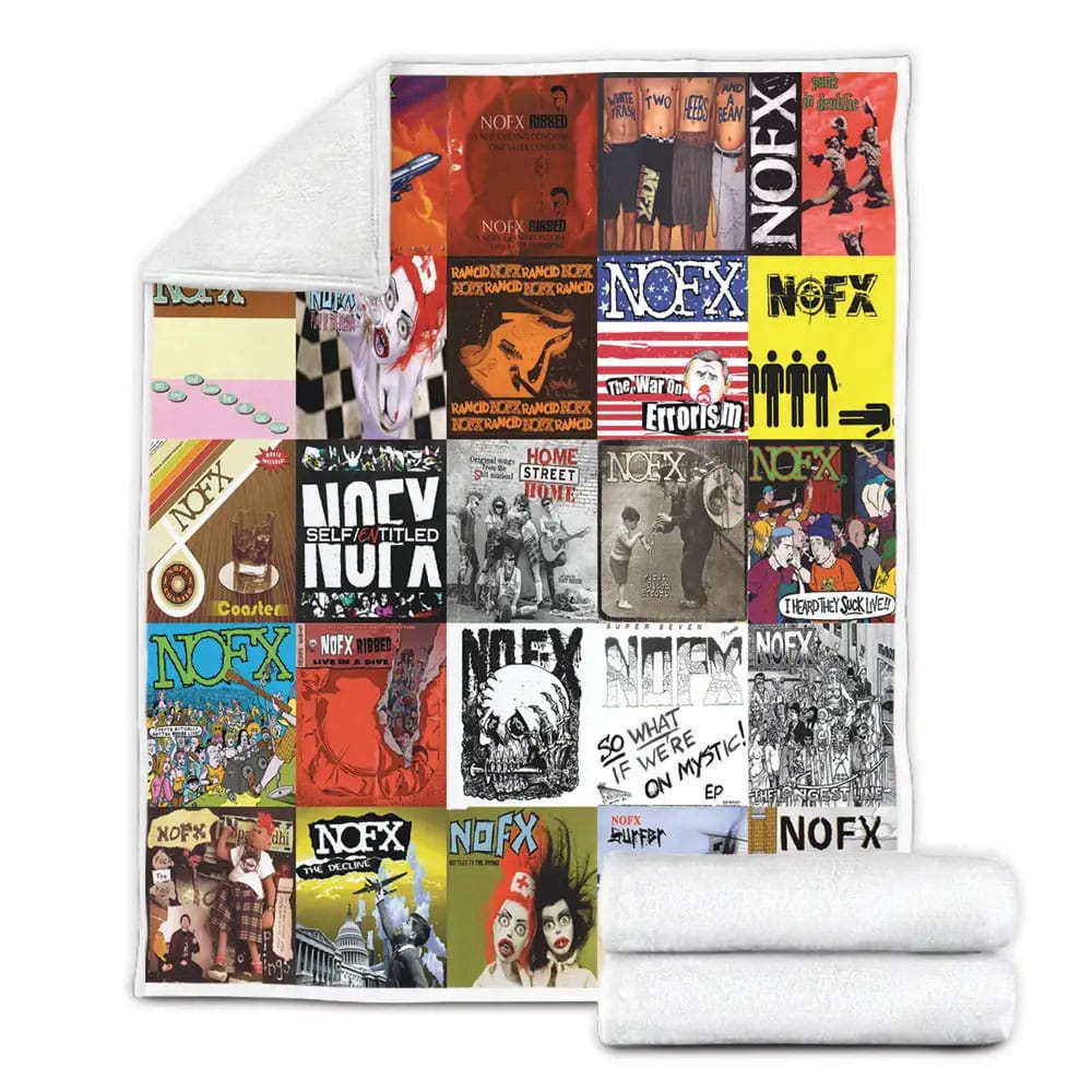 Nofx Fleece Blanket Gift For Wife Husband Besties